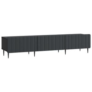 vidaXL Cabinet TV cu sertar Negru 147 x 34, 5 x 32 cm Lemn prelucrat imagine
