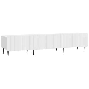 vidaXL Cabinet TV Alb foarte lucios 147 x 34, 5 x 32 cm Lemn prelucrat imagine