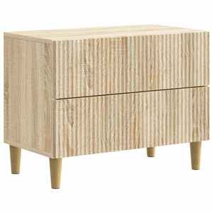 vidaXL Dulap de noapte Stejar Sonoma 62 x 34, 5 x 48 cm Lemn prelucrat imagine