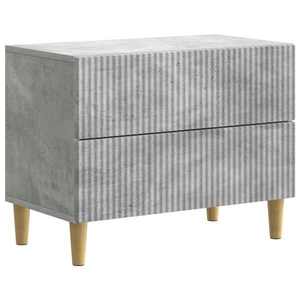 vidaXL Dulap de noapte Gri Beton 62 x 34, 5 x 48 cm Lemn prelucrat imagine