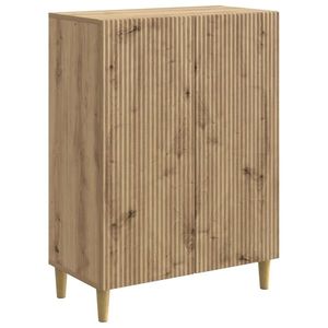 vidaXL Bufet Stejar Artizanal 66 x 34, 5 x 90 cm Lemn prelucrat imagine
