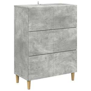 vidaXL Dulap cu sertare Gri Beton 66 x 34, 5 x 90 cm Lemn prelucrat imagine