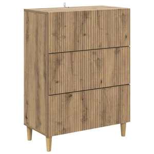 vidaXL Dulap cu sertare Stejar Artizanal 66 x 34, 5 x 90 cm imagine