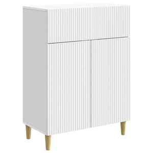 vidaXL Bufet cu sertar Alb 66 x 34, 5 x 90 cm Lemn prelucrat imagine