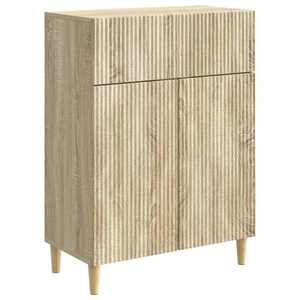 vidaXL Bufet cu sertar Stejar Sonoma 66 x 34, 5 x 90 cm Lemn prelucrat imagine