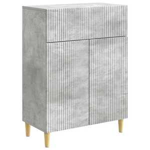 vidaXL Bufet cu sertar Gri Beton 66 x 34, 5 x 90 cm Lemn prelucrat imagine