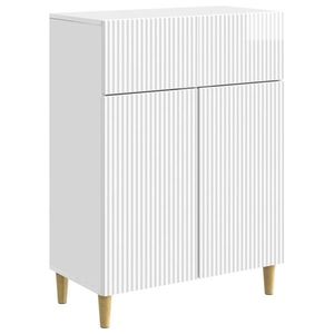 vidaXL Bufet Alb foarte lucios 66 x 34, 5 x 90 cm Lemn prelucrat imagine