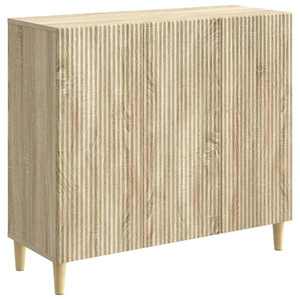 vidaXL Bufet Stejar Sonoma 89 x 34, 5 x 80 cm Lemn prelucrat imagine