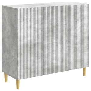 vidaXL Bufet Gri Beton 89 x 34, 5 x 80 cm Lemn prelucrat imagine