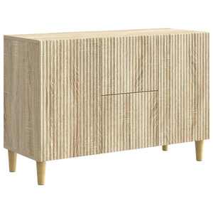 vidaXL Bufet cu sertar Stejar Sonoma 89 x 34, 5 x 60 cm Lemn prelucrat imagine