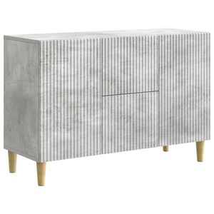vidaXL Bufet cu sertar Gri Beton 89 x 34, 5 x 60 cm Lemn prelucrat imagine