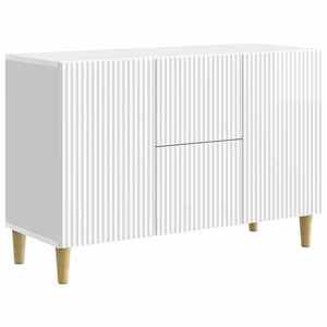 vidaXL Bufet Alb foarte lucios 89 x 34, 5 x 60 cm Lemn prelucrat imagine