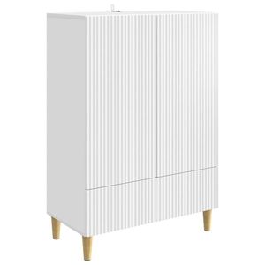 vidaXL Bufet cu sertar Alb 66 x 34, 5 x 95 cm Lemn prelucrat imagine