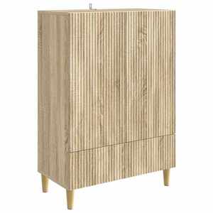 vidaXL Bufet cu sertar Stejar Sonoma 66 x 34, 5 x 95 cm Lemn prelucrat imagine