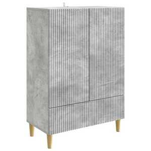 vidaXL Bufet cu sertar Gri Beton 66 x 34, 5 x 95 cm Lemn prelucrat imagine