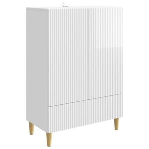 vidaXL Bufet Alb foarte lucios 66 x 34, 5 x 95 cm Lemn prelucrat imagine
