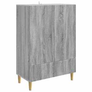 vidaXL Bufet cu sertar Sonoma gri 66 x 34, 5 x 95 cm Lemn prelucrat imagine