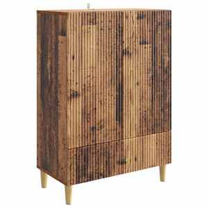 vidaXL Bufet cu sertar Lemn vechi 66 x 34, 5 x 95 cm Lemn prelucrat imagine