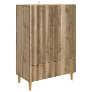 vidaXL Bufet Stejar Artizanal 66 x 34, 5 x 95 cm Lemn prelucrat imagine