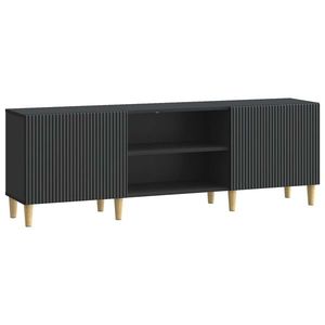 vidaXL Cabinet TV Negru 150 x 31 x 50 cm Lemn prelucrat imagine