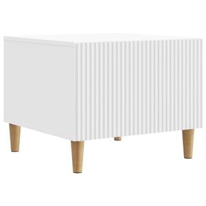vidaXL Masă de cafea cu sertar Alb 49 x 50 x 40 cm Lemn prelucrat imagine