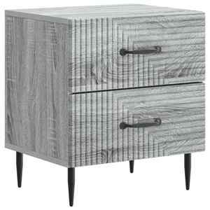 vidaXL Dulap de noapte Sonoma gri 43 x 34, 5 x 47, 5 cm Lemn prelucrat imagine