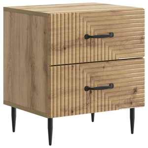 vidaXL Dulap de noapte cu sertar Stejar Artizanal 43 x 34, 5 x 47, 5 cm imagine
