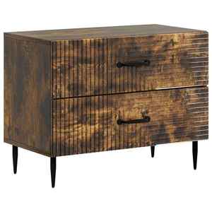 vidaXL Dulap de noapte cu sertar Stejar fumuriu 62 x 34, 5 x 47, 5 cm imagine