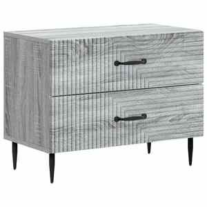 vidaXL Dulap de noapte Sonoma gri 62 x 34, 5 x 47, 5 cm Lemn prelucrat imagine