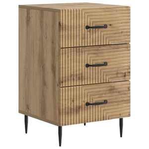 vidaXL Dulap de noapte cu sertar Stejar Artizanal 43 x 41 x 66, 5 cm imagine
