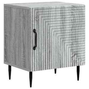 vidaXL Dulap de noapte Sonoma gri 43 x 34, 5 x 50 cm Lemn prelucrat imagine