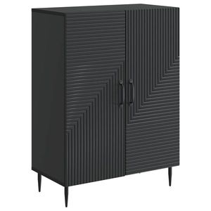 vidaXL Bufet Negru 66 x 34, 5 x 89, 5 cm Lemn prelucrat imagine