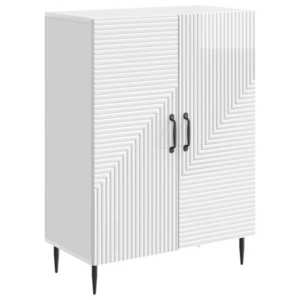 vidaXL Bufet Alb foarte lucios 66 x 34, 5 x 89, 5 cm Lemn prelucrat imagine