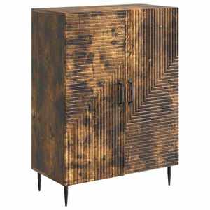 vidaXL Bufet Stejar fumuriu 66 x 34, 5 x 89, 5 cm Lemn prelucrat imagine