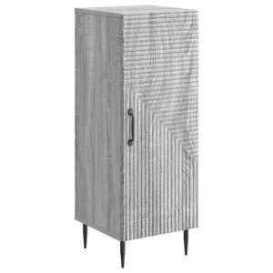 vidaXL Bufet Sonoma gri 33 x 34, 5 x 89, 5 cm Lemn prelucrat imagine