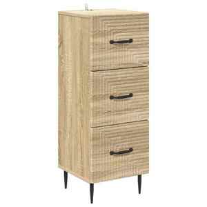 vidaXL Dulap cu sertare Stejar Sonoma 33 x 34, 5 x 89, 5 cm imagine