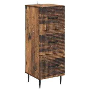 vidaXL Dulap cu sertare Lemn vechi 33 x 34, 5 x 89, 5 cm Lemn prelucrat imagine