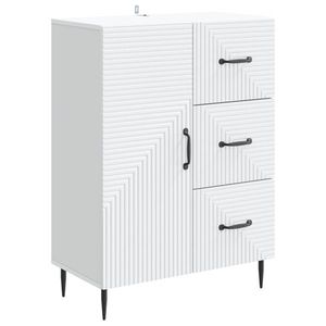 vidaXL Bufet cu sertar Alb 66 x 34, 5 x 89, 5 cm Lemn prelucrat imagine