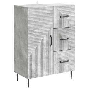 vidaXL Bufet cu sertar Gri Beton 66 x 34, 5 x 89, 5 cm Lemn prelucrat imagine