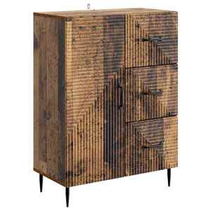 vidaXL Bufet cu sertar Lemn vechi 66 x 34, 5 x 89, 5 cm Lemn prelucrat imagine
