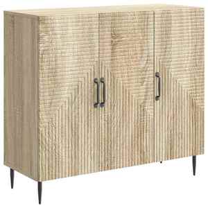 vidaXL Bufet Stejar Sonoma 89 x 34, 5 x 80 cm Lemn prelucrat imagine