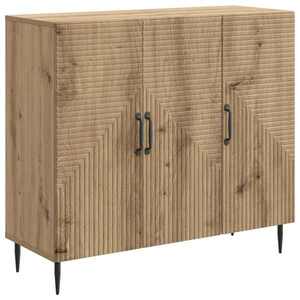 vidaXL Bufet Stejar Artizanal 89 x 34, 5 x 80 cm Lemn prelucrat imagine