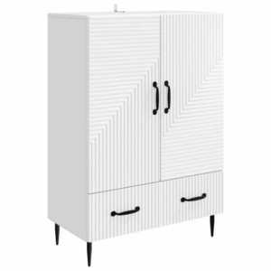 vidaXL Bufet cu sertar Alb 66 x 34, 5 x 95 cm Lemn prelucrat imagine