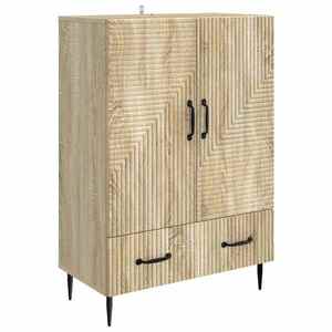 vidaXL Bufet cu sertar Stejar Sonoma 66 x 34, 5 x 95 cm Lemn prelucrat imagine