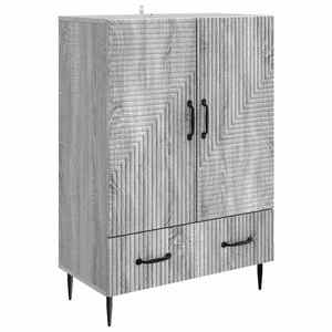 vidaXL Bufet cu sertar Sonoma gri 66 x 34, 5 x 95 cm Lemn prelucrat imagine
