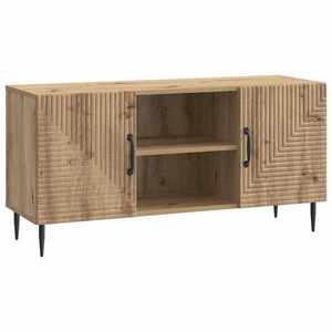 vidaXL Cabinet TV Stejar Artizanal 102 x 34, 5 x 50 cm Lemn prelucrat imagine