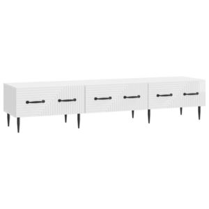 vidaXL Cabinet TV Alb foarte lucios 147 x 34, 5 x 30 cm Lemn prelucrat imagine