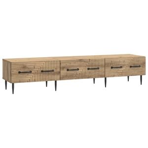 vidaXL Cabinet TV Stejar Artizanal 147 x 34, 5 x 30 cm Lemn prelucrat imagine