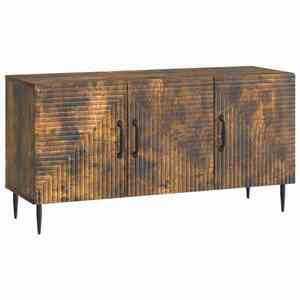 vidaXL Cabinet TV Stejar fumuriu 99 x 34, 5 x 50 cm Lemn prelucrat imagine