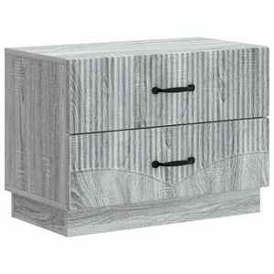 vidaXL Dulap de noapte Sonoma gri 62 x 34, 5 x 44, 5 cm Lemn prelucrat imagine
